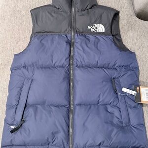 The North Face Men's Navy and Charcoal Vest